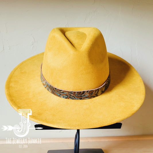 **Western Floral Embossed Leather Hat Band Only 951kk