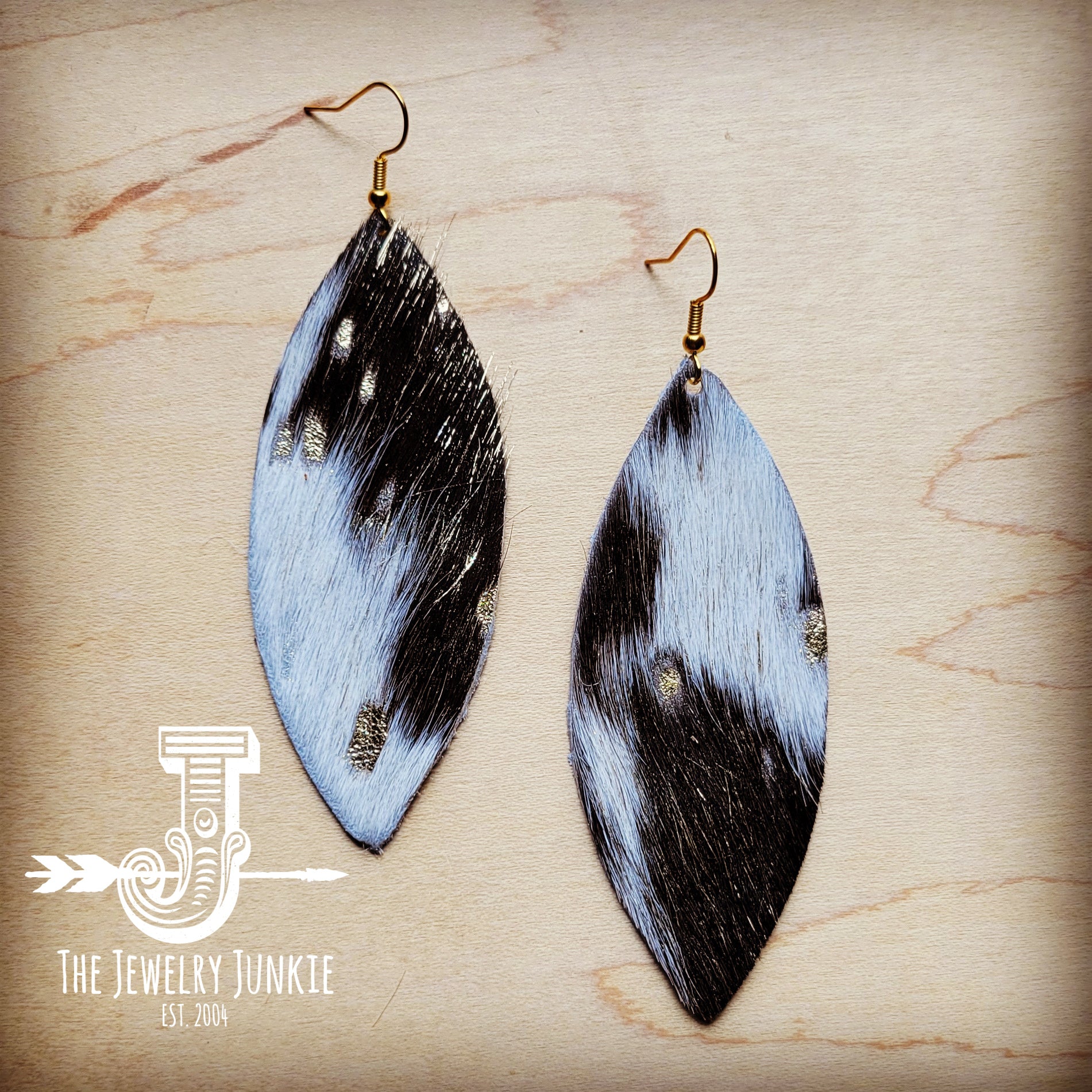 Real leather earrings outlet