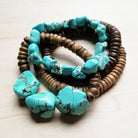 Chunky Turquoise Bracelet 801e - The Jewelry Junkie