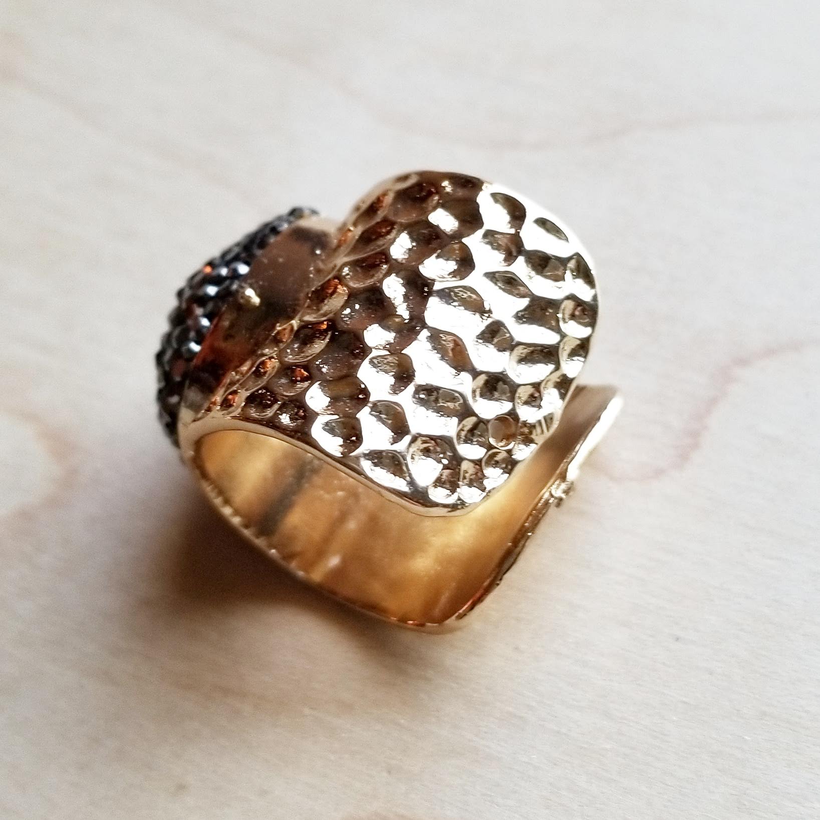 Freshwater Pearl Cuff Ring  012t - The Jewelry Junkie