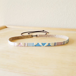 Pastel Navajo Embossed Leather Hat Band Only 950o