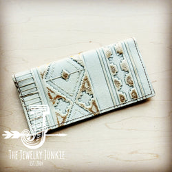 Embossed Leather Wallet-Gilded Navajo 305a