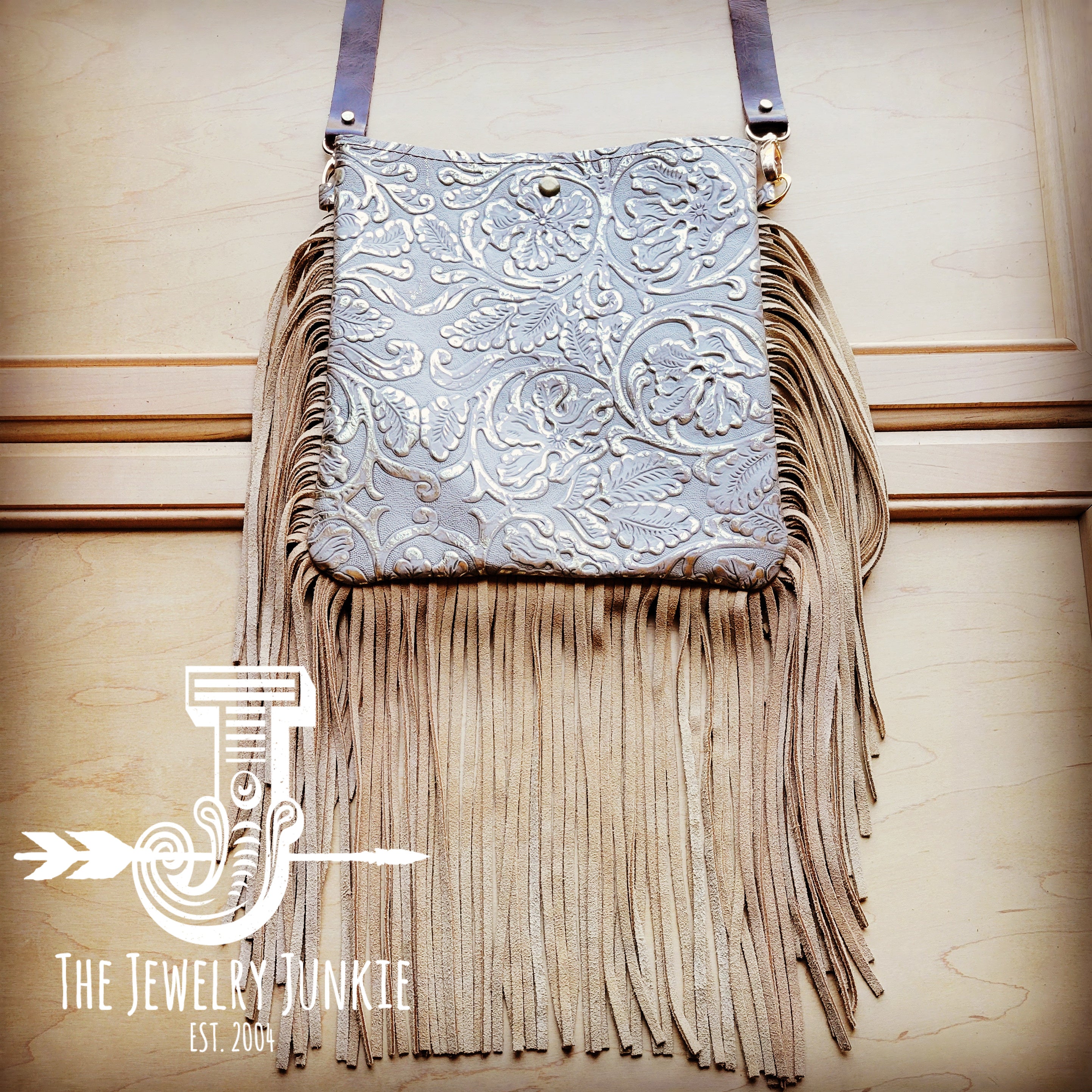 Leather Boho Handbag - Leather Bag with Fringe