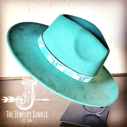 Boho Western Hat w/ Choice of Genuine Leather Hat Band-Sage 981q