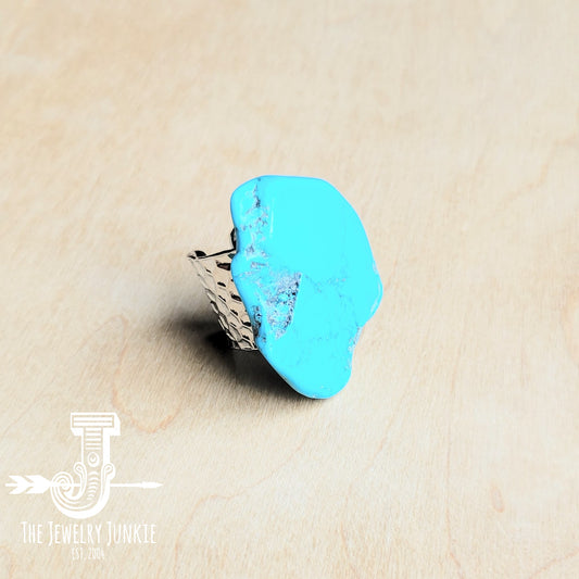 Turquoise Chunk Ring