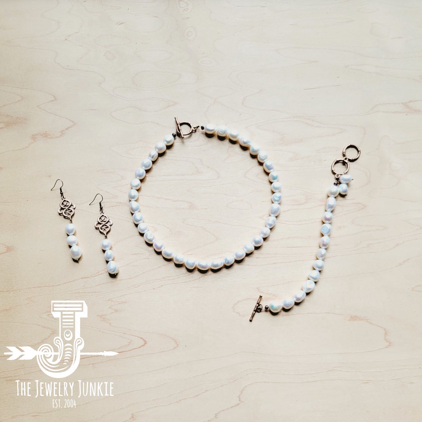Genuine Freshwater Pearl Collar Necklace Wedding Collection 258g