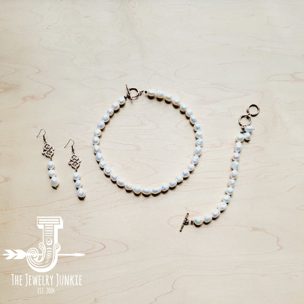 Genuine Freshwater Pearl Collar Necklace Wedding Collection 258g