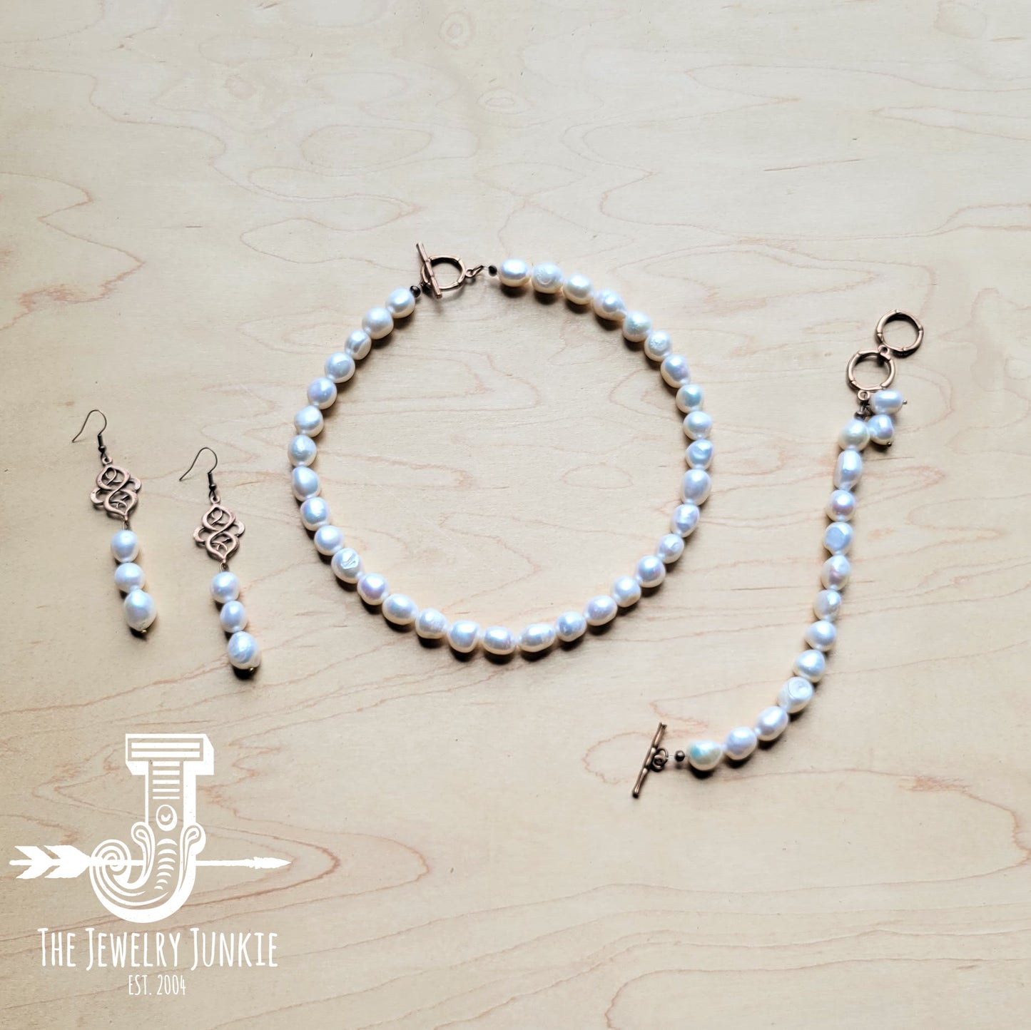 Genuine Freshwater Pearl Collar Necklace Wedding Collection 258g