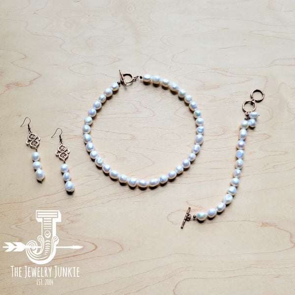Genuine Freshwater Pearl Collar Necklace Wedding Collection 258g