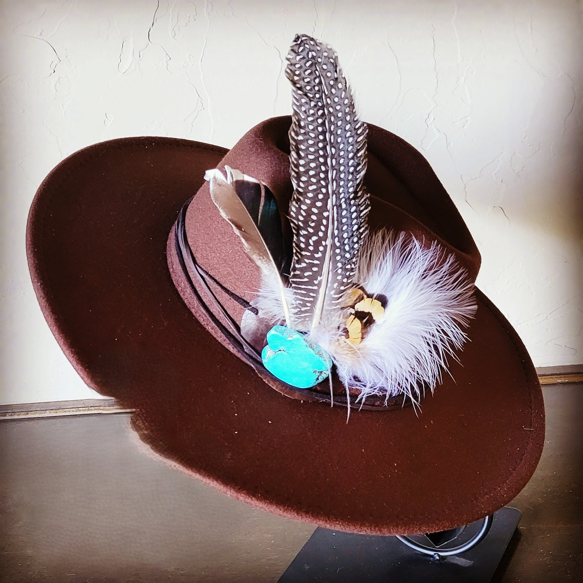 Embossed Leather Hat Band- Women's Leather Hat Band Online