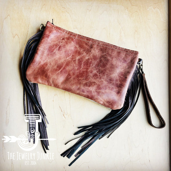 Hair on Hide Handbag w/ Napolis Accent & Fringe 513t