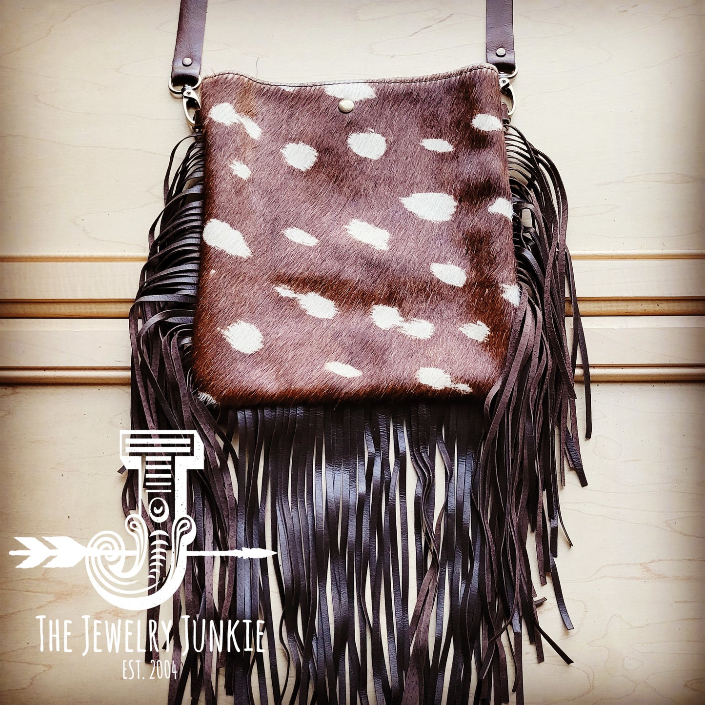 *MEDIUM Crossbody Handbag Axis Hair-on-Hide Leather w/ Fringe 512x