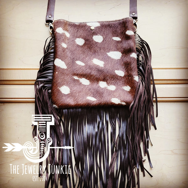 *MEDIUM Crossbody Handbag Axis Hair-on-Hide Leather w/ Fringe 512x