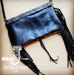 *Hair on Hide Clutch Handbag w/ Black Navajo Flap 512z