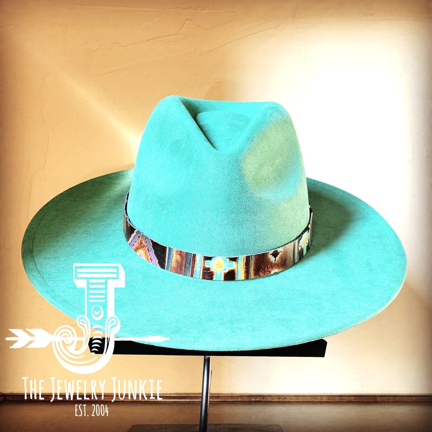 Boho Western Hat w/ Choice of Genuine Leather Hat Band-Sage 981q