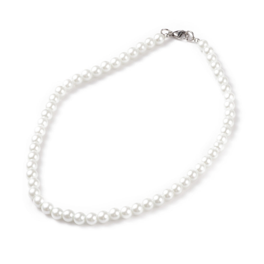 Glass Pearl Collar Necklace Wedding Collection 259v