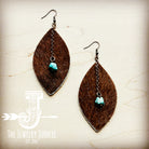 Leather Oval Brown Hair-on-Hide