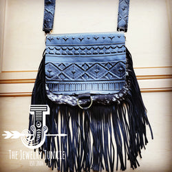 *Hair-On-Hide w/ Black Navajo Flap Crossbody Handbag 513a