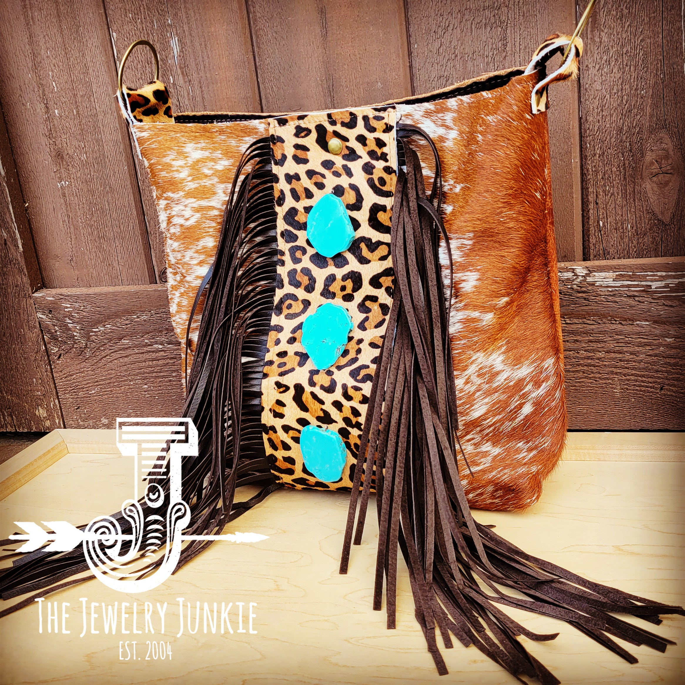 Tejas Leather Bucket Leopard bag with Tan Fringe – Sassy and Sweet Couture