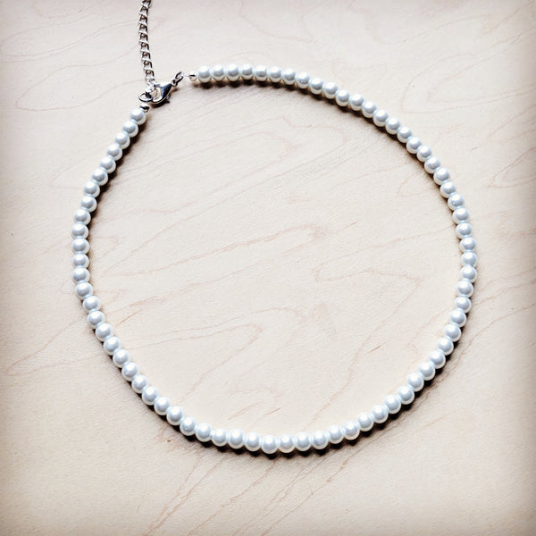 Glass Pearl Collar Necklace Wedding Collection 259v