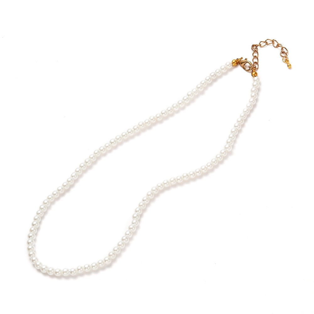 Glass Pearl Collar Necklace Wedding Collection 259v