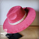 Boho Western hat with genuine leather hat band feathers and turquoise