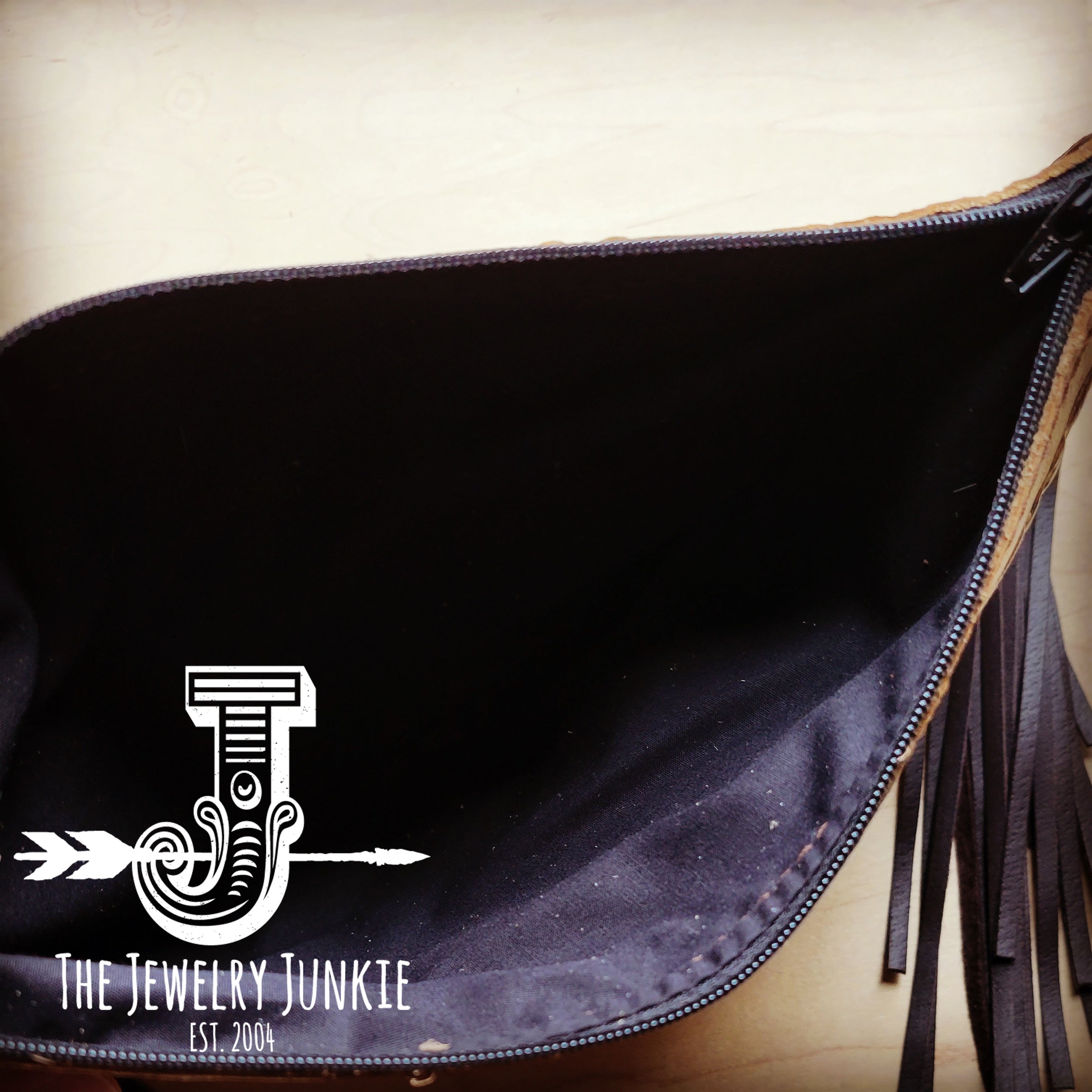 Jewelry Junkie Leather Clutch Handbag