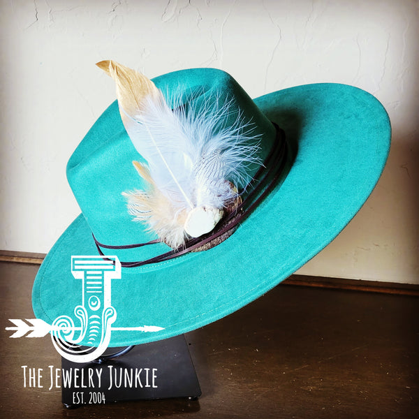 Boho Western Hat w/ Choice of Feather Hat Band-Sage 982b