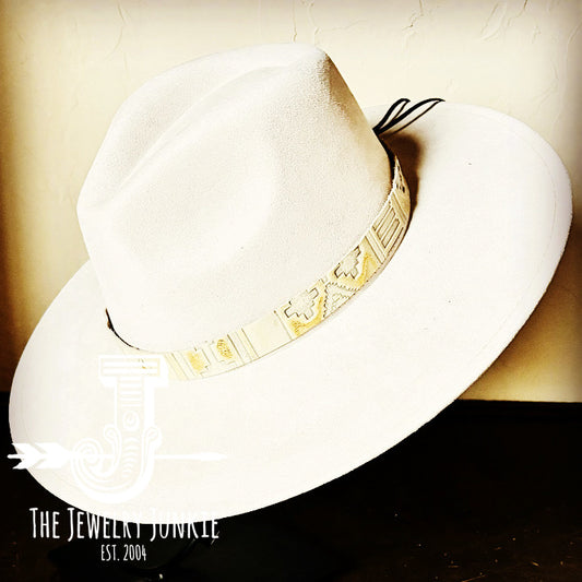 **Gilded Navajo Embossed Leather Hat Band Only 951z