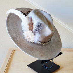 CUSTOM Hand-Painted Bridal Cowgirl Western Boho Hat A66