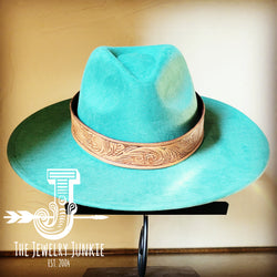 Boho Western Hat w/ Choice of Genuine Leather Hat Band-Sage 981q