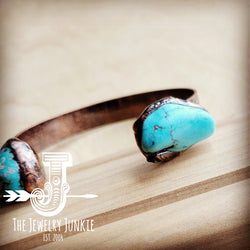 Genuine Natural Turquoise Cuff Bangle Bracelet 806t