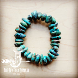Chunky Genuine Natural Turquoise Bracelet 802b