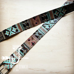 Turquoise Navajo Genuine Leather Belt 901j