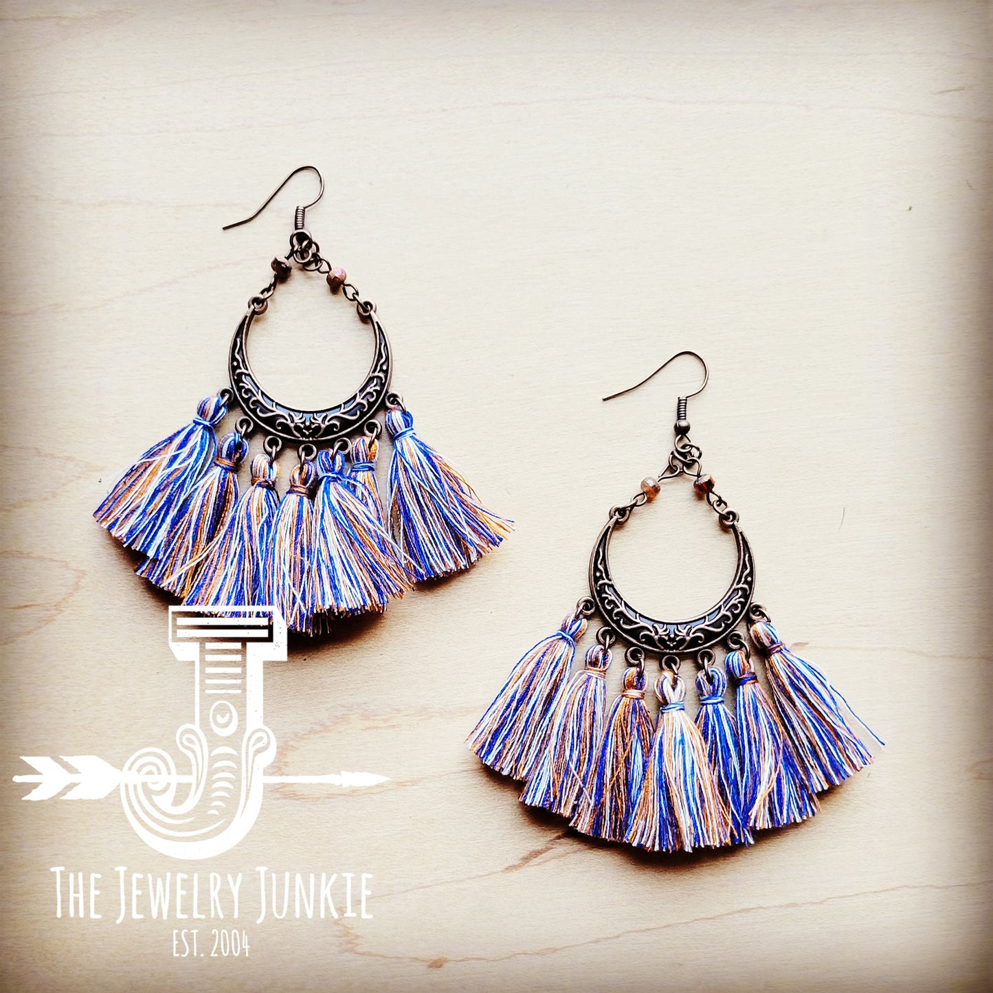 *Multi-Colored Tassel Earrings 216h
