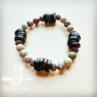 Aqua Terra and Wood Bracelet