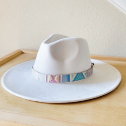 Pastel Navajo Embossed Leather Hat Band Only 950o