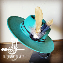 Boho Western Hat w/ Choice of Feather Hat Band-Sage 982b