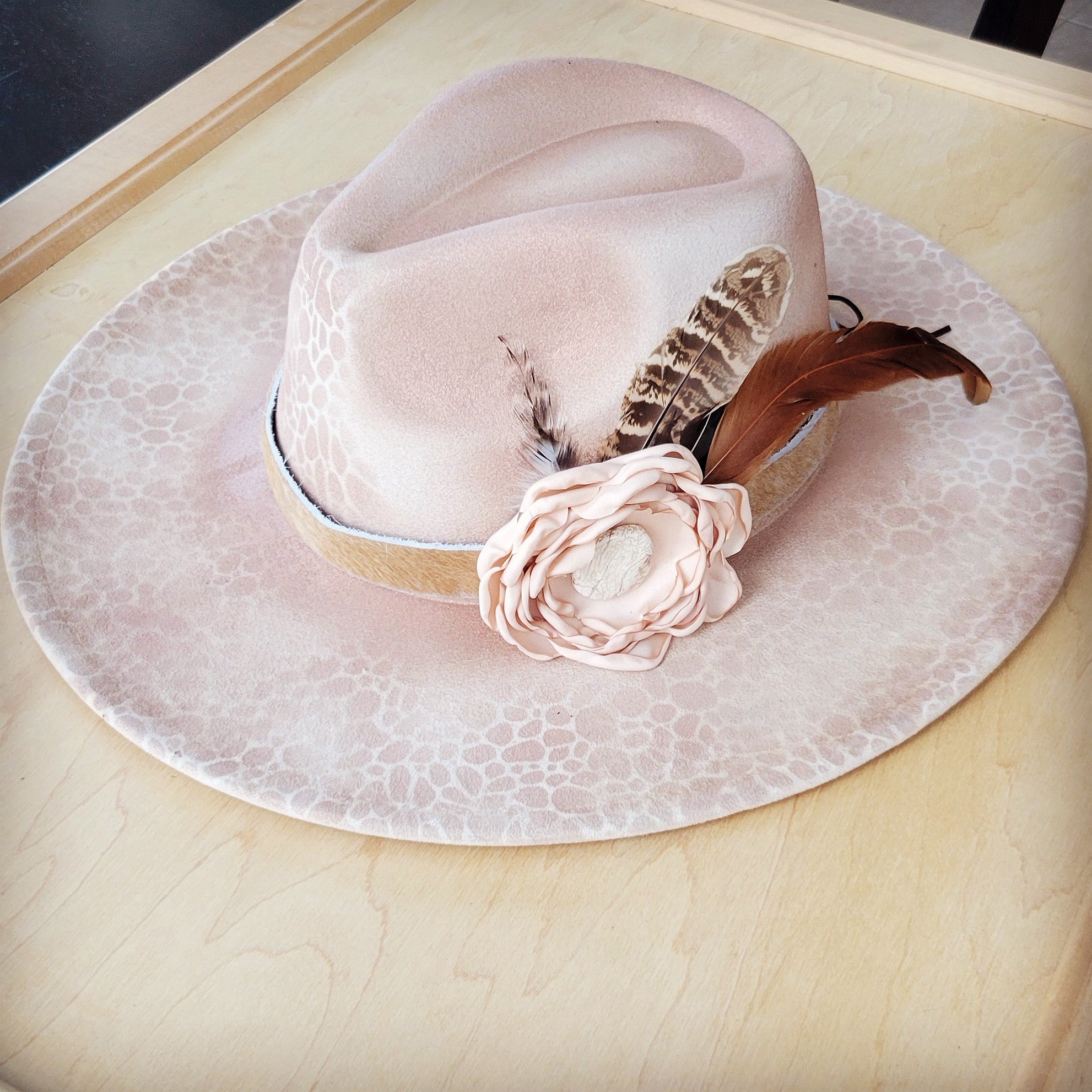 Custom Hand Painted Women's Western Boho Hat Online Jewelry