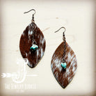 Leather Oval Speckled Hair-on-Hide 