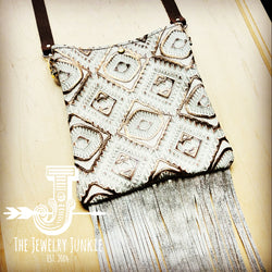 **MEDIUM Crossbody Handbag w/ Gold Aztec Leather 513L