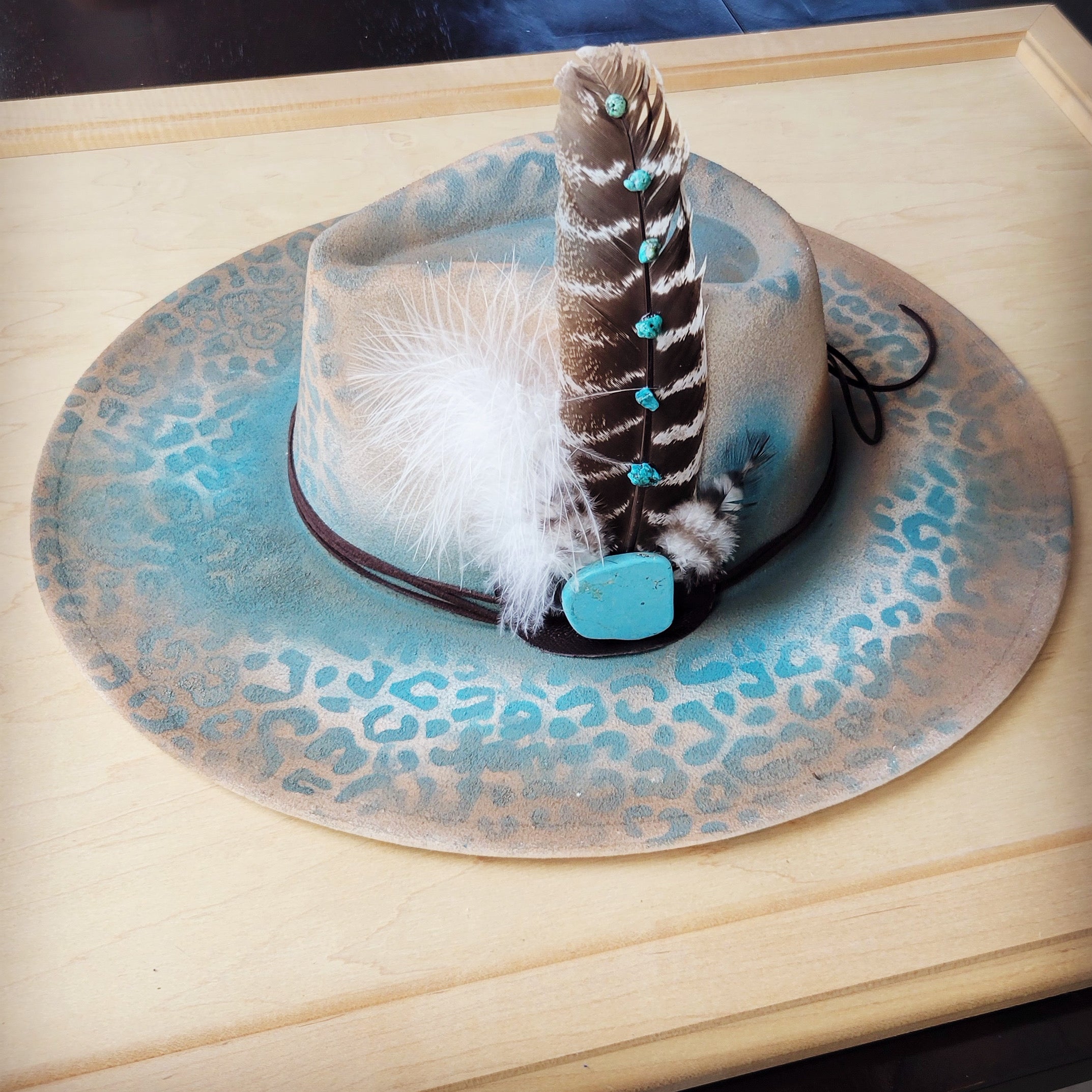 Decorated Cowgirl Hats Tiktok Custom Hand Painted Women's