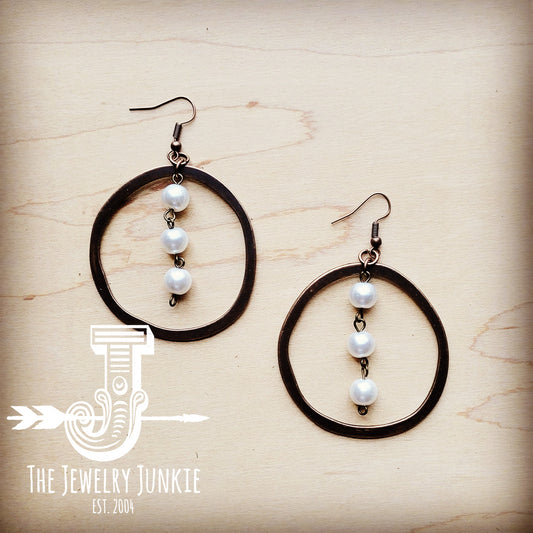 Western Copper Hoop Earrings