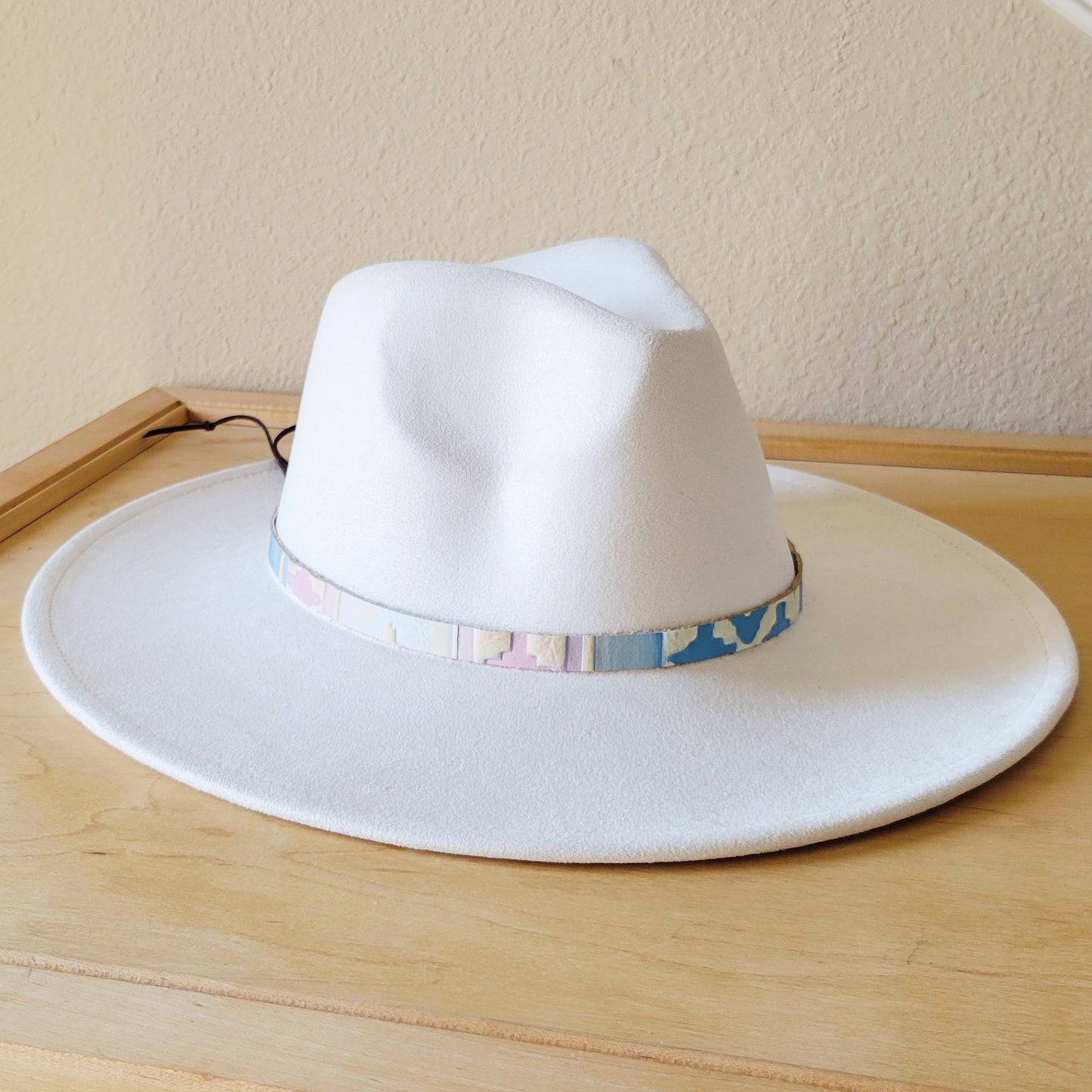 Pastel Navajo Embossed Leather Hat Band Only 950o
