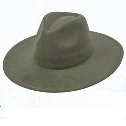 Boho Western hat with genuine leather hat band feathers and turquoise