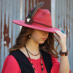 Multi-Colored Turquoise and Wood Stretch Bracelet (802Q)
