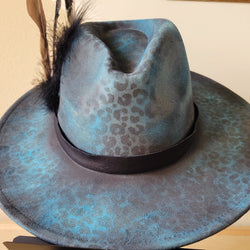 CUSTOM Hand-Painted Cowgirl Western Boho Hat & Band (A28)