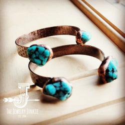 Genuine Natural Turquoise Cuff Bangle Bracelet 806t