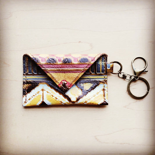 **Sierra Credit Card Wallet-Yellow Navajo 602f