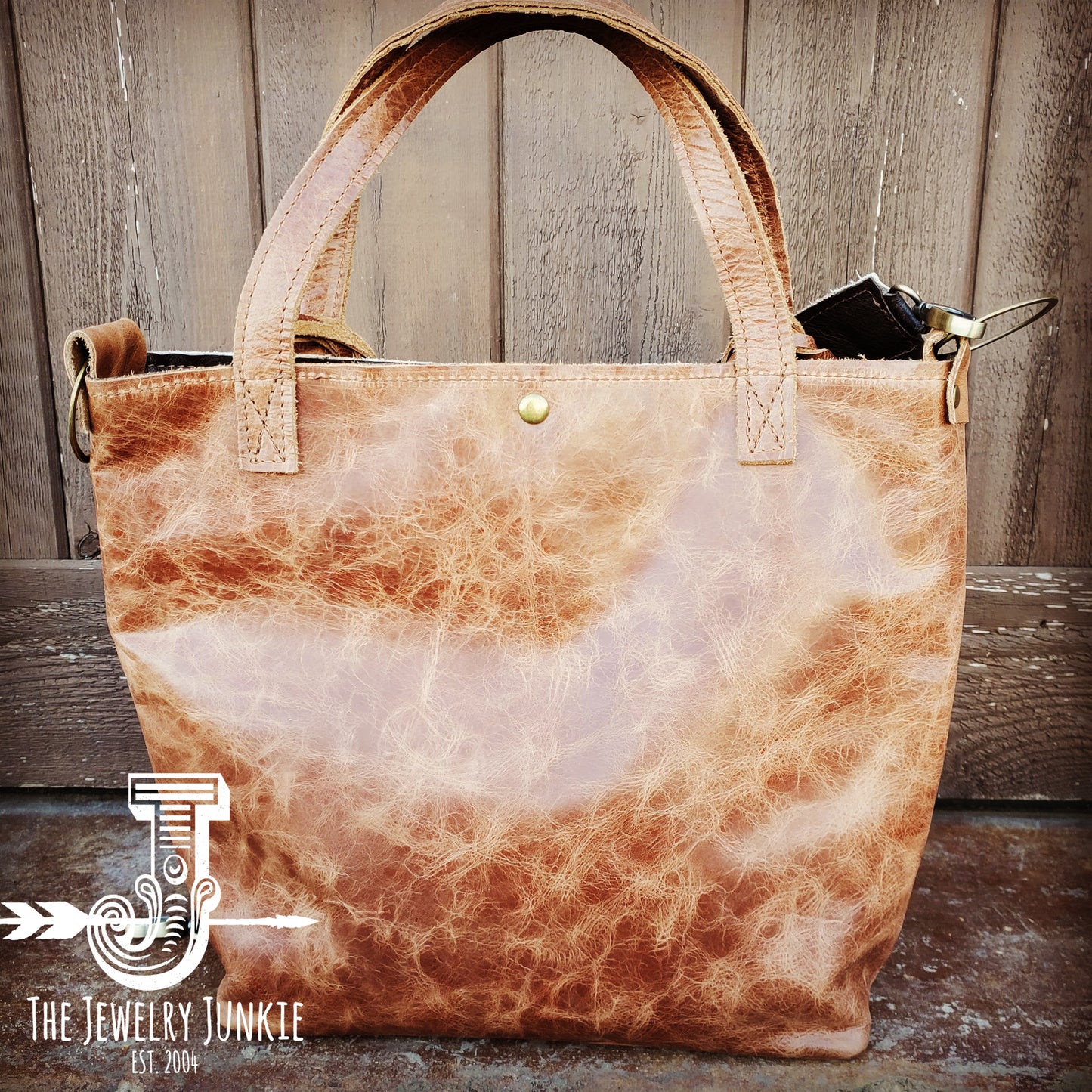 *Tejas Leather Bucket Handbag w/ Sienna Laredo Accent and Braids 506j